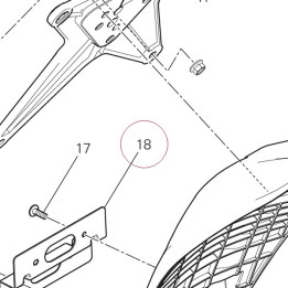 Bracket, rear reflector 82717251AA