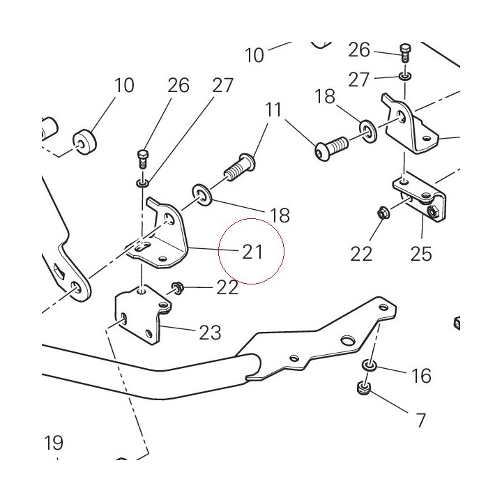 Right bracket 82718621AA