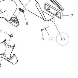 Bracket, rear reflector 8271F233AA
