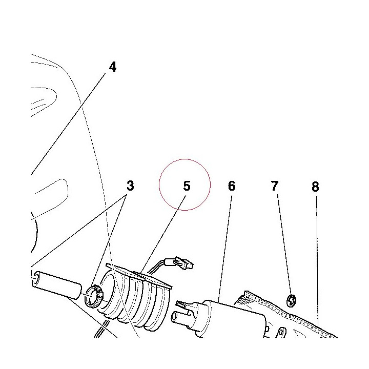 Fuel pump holder 82910212A