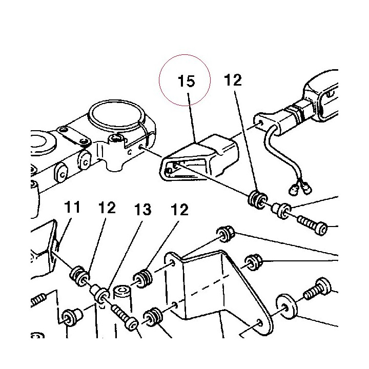 Bracket, left flasher light 82911011A