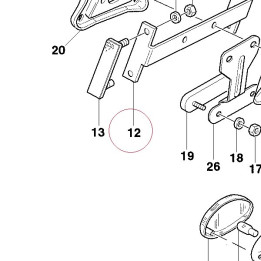 Bracket reflex reflector 82911361A