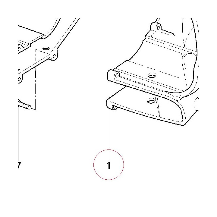 Bracket, headlight left 82911681AB