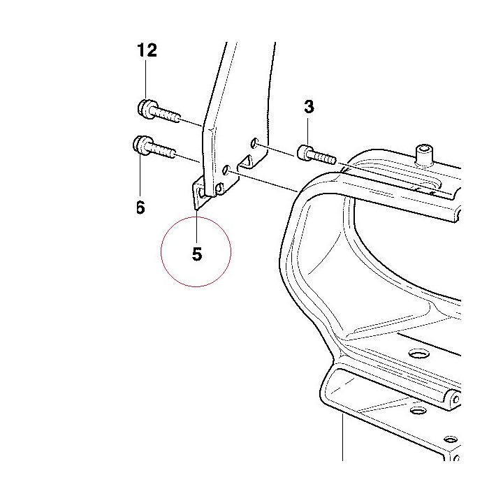 Right driving mirror holder 82911741AB