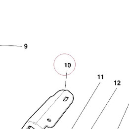 Left driving mirror holder 82911752A