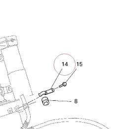 Bracket, brake hose 82912082A