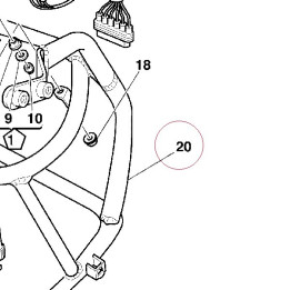 Head-light support 82912181AB