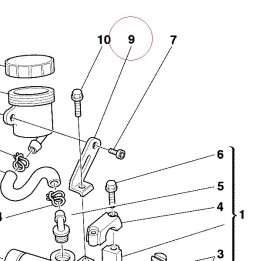 Bracket, reservoir tank 82912281B