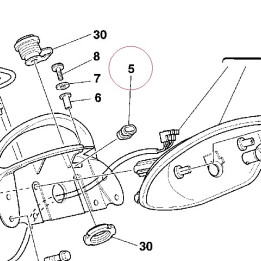 Fairlead rubber ring 82912311A
