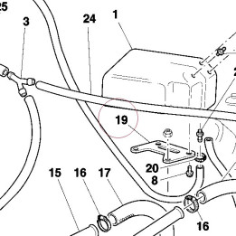 Bracket, water tank 82912461A