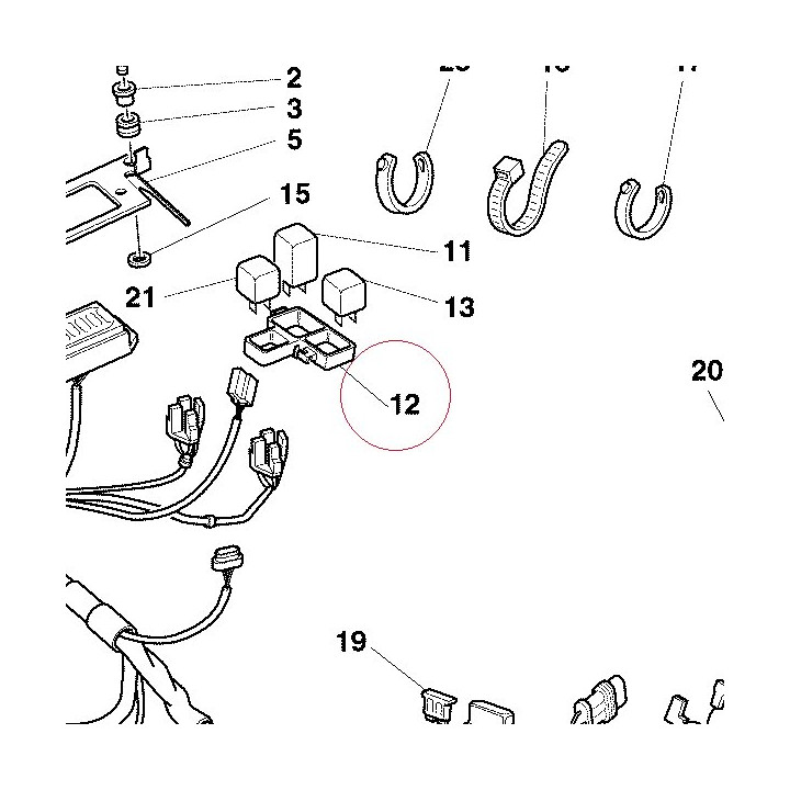 Bracket, relay 82912561B