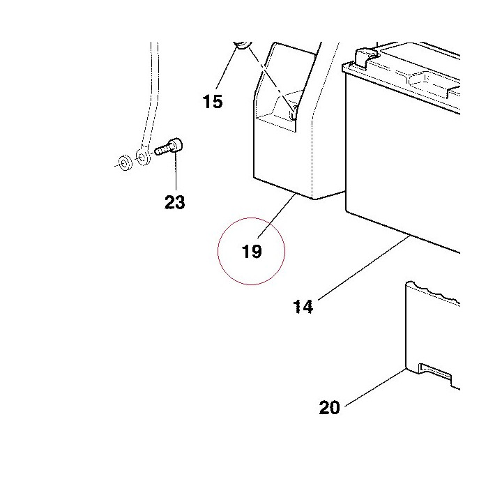 Battery holder 82912871A