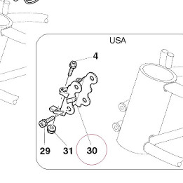 Headlight bracket 82913641A