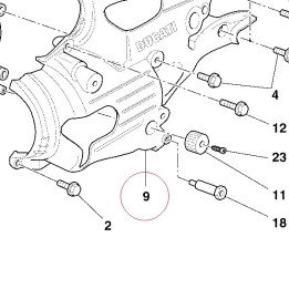 Bracket, headlight left 82913701A