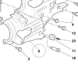 Left headlight holder 82913703A