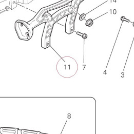 Bracket, movable healdight fairing 82914682A