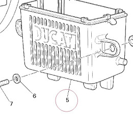 Box, battery 82916681A