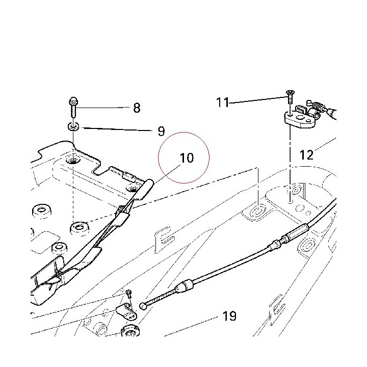 Fender rear, inner 82916732A