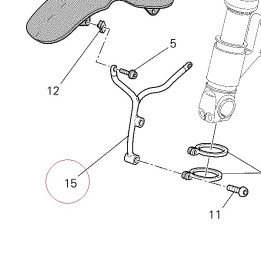 Bracket front fender left 82916851A