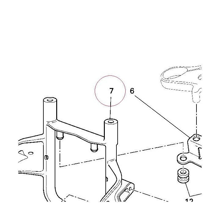 Bracket, headlight 82916932BX