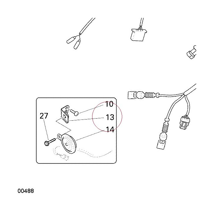 Bracket, horn 82917041A