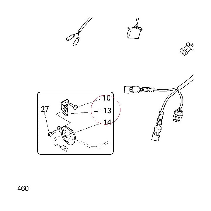 Bracket, horn 82917042A