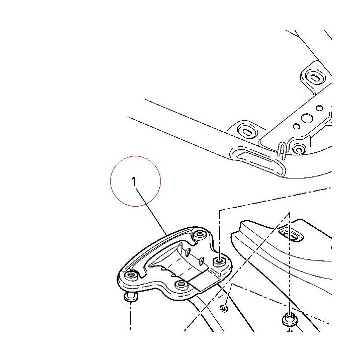 Bracket, rear fender 82917131A