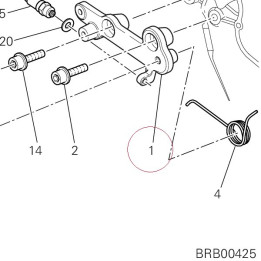 Bracket, rear master cylinder 82919421A