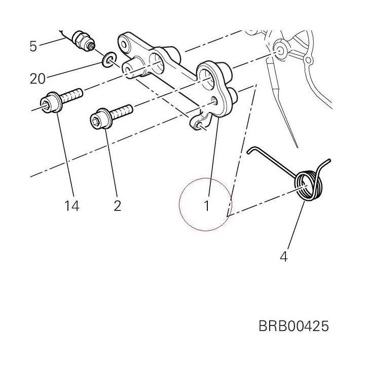 Bracket, rear master cylinder 82919421A