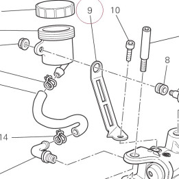 Bracket, brake fluid tank 82919451A