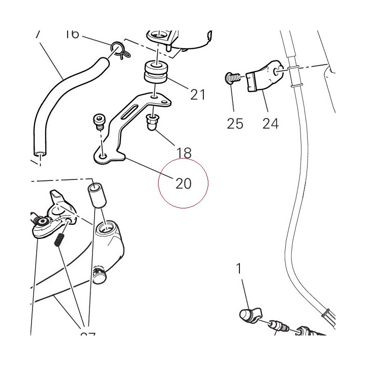 Bracket, brake fluid tank 82919461A