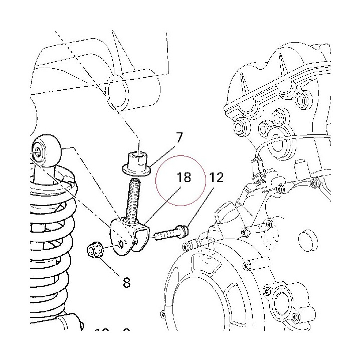 Holder, shock absorber adjuster 82919541A