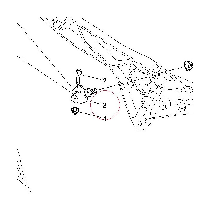Bracket, shock absorber 82919631A