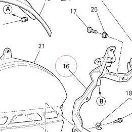 Head-light support 82919673AB