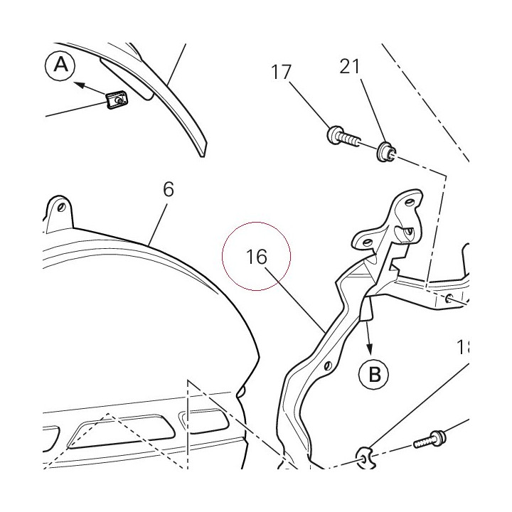 Bracket, headlight 82919673AD
