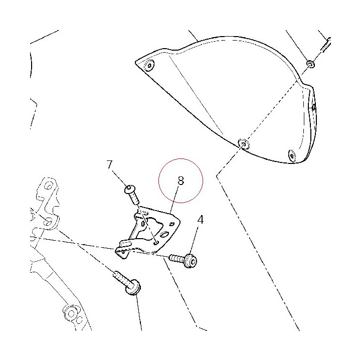 Right bracket 82919681A