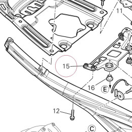 Bracket, fuel tank rear 82919691B