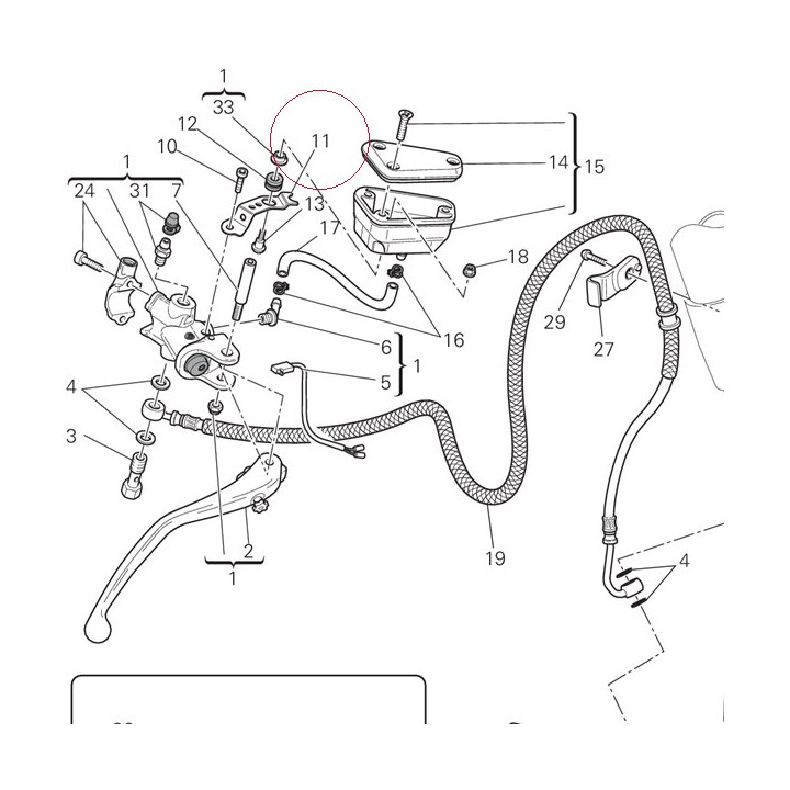 Bracket, brake fluid tank 82919791A