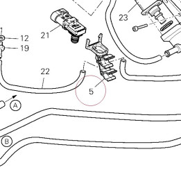 Bracket sensor pressure 82919861A