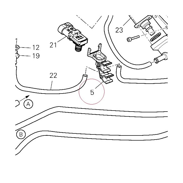 Bracket sensor pressure 82919861A