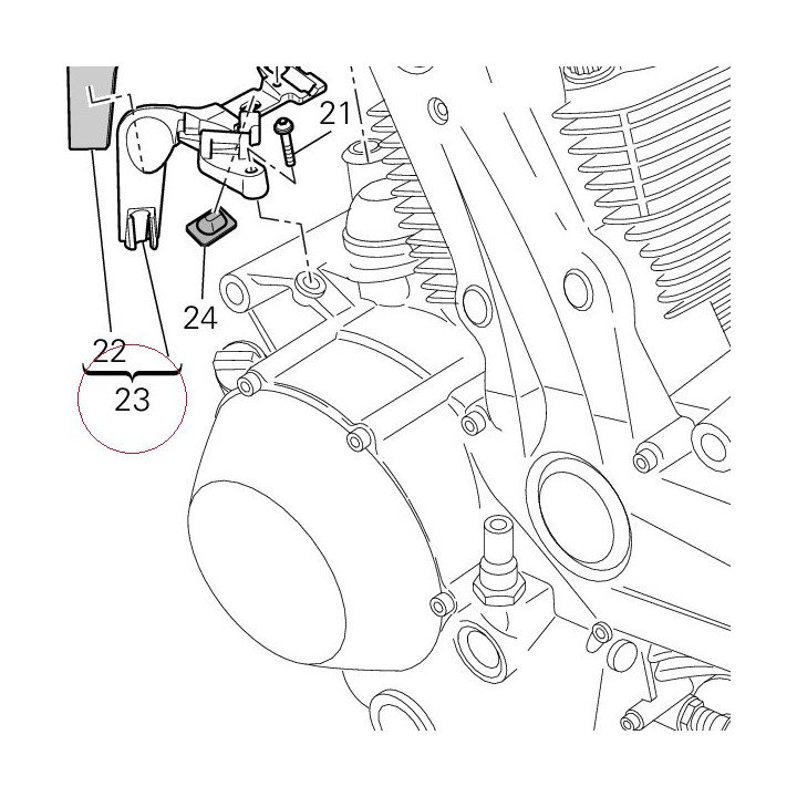 Hose guide ABS bottom 82919911A