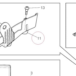 Holder front left 82919971A