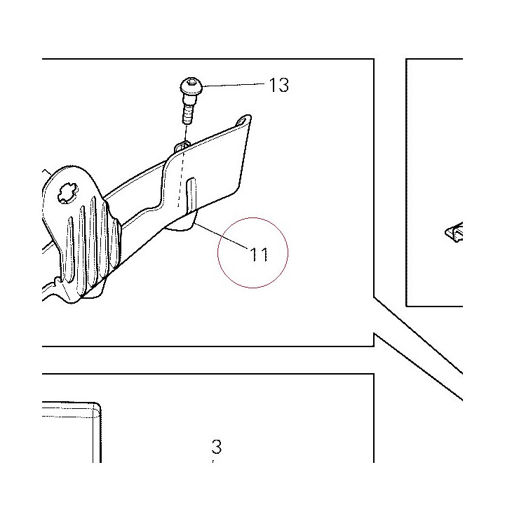 Holder front left 82919971A