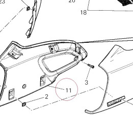 Left holder 8291A091B