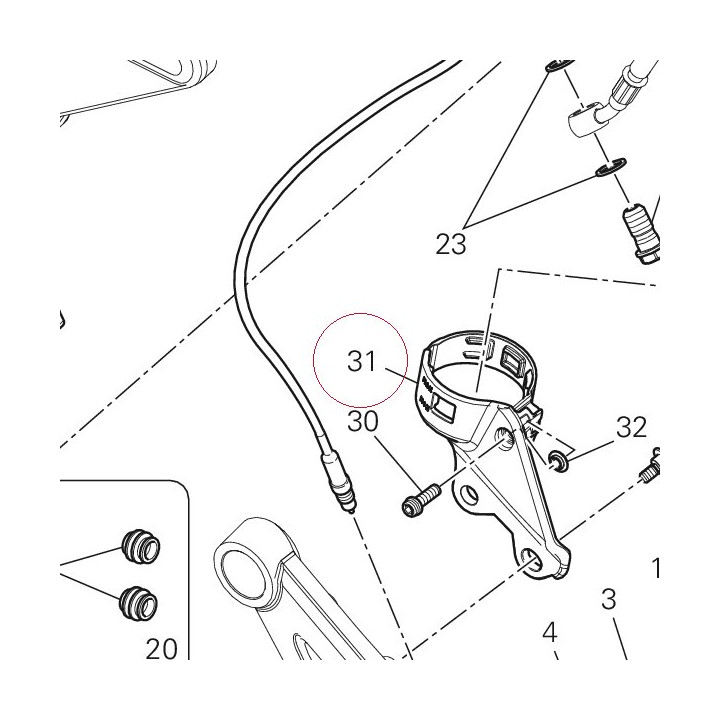 Bracket, brake fluid tank 8291A181B