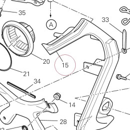 Left headlight holder 8291A221AA
