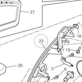 Right headlight holder 8291A231AA