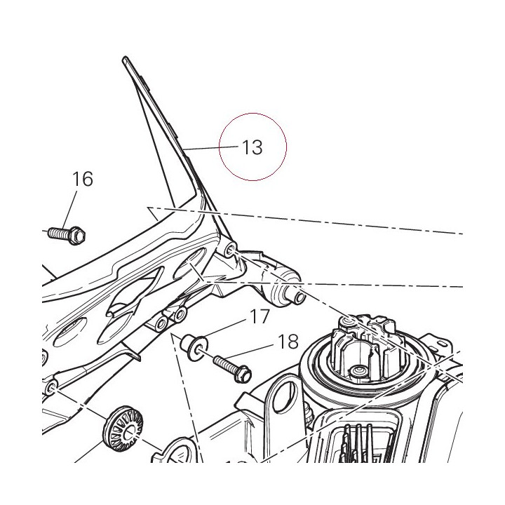 Head-light support 8291A553BA