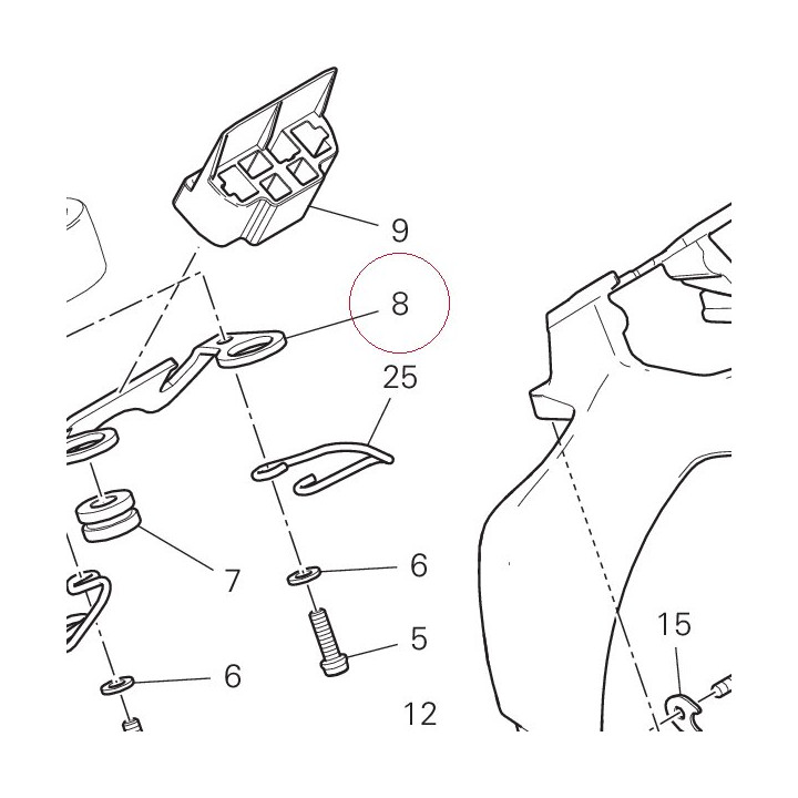 Bracket, connector 8291B651AA
