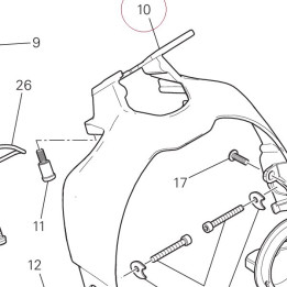 Bracket, headlight & dashboard 8291B661BB